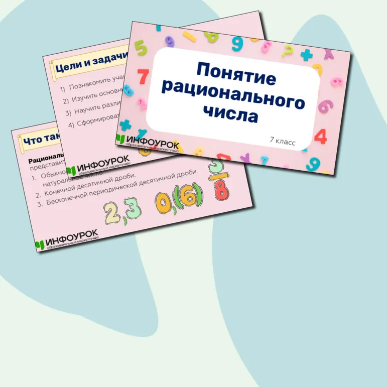 Презентация «Понятие рационального числа». Алгебра, 7 класс.