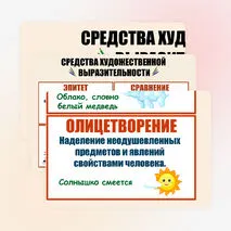 Средства художественной выразительности. Наглядный материал