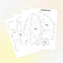 Тыква паперкрафт — объёмная осенняя поделка для декора