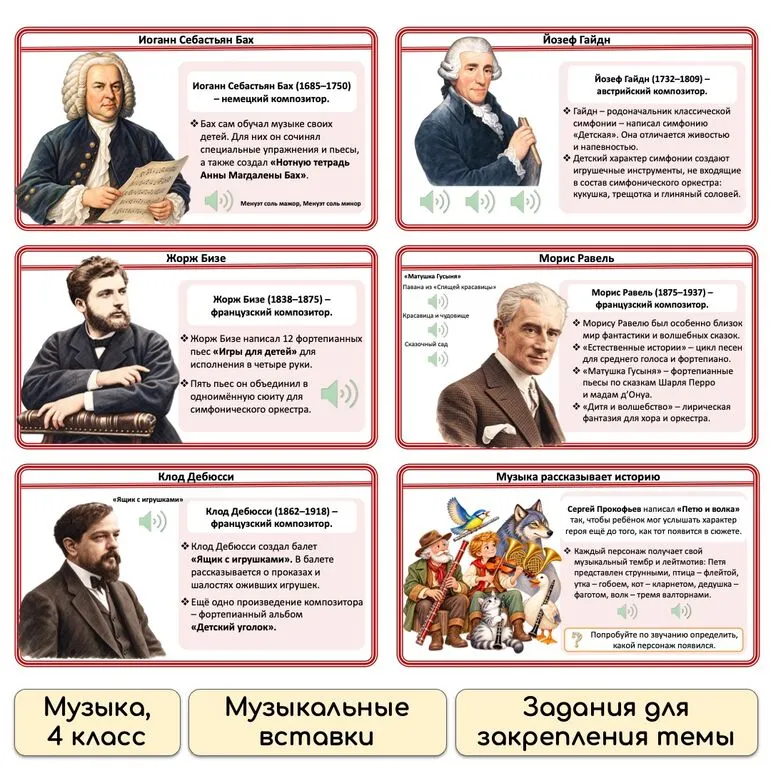 Презентация «Композиторы – детям» по музыке для 4 класса