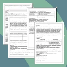 Практическая работа по русскому языку 