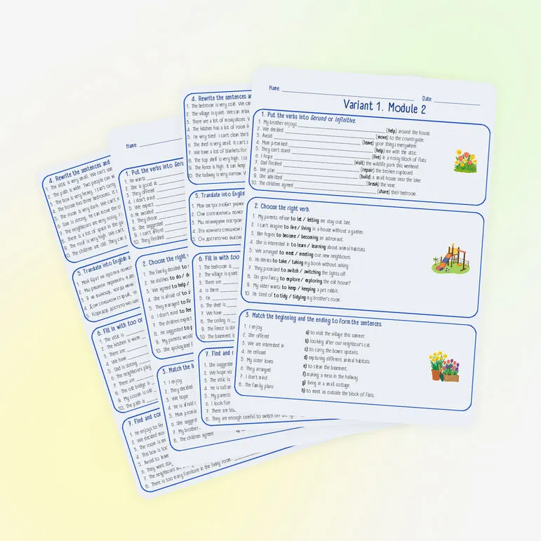 Рабочий лист Spotlight 9 Module 2 c