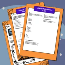 «Happy Halloween» Worksheet (Рабочий лист « Счастливого Хэллоуина» )