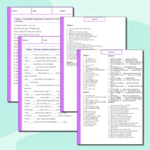 Рабочий лист по английскому языку. Тема: Past Simple и Past Continuous