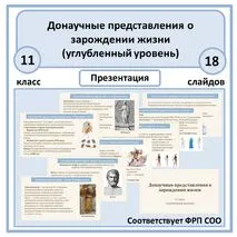 Презентация по биологии «Донаучные представления о зарождении жизни» 11 класс (углубленный уровень)