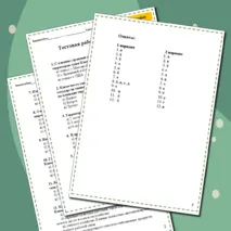 Тестовая работа по географии 11 класс 