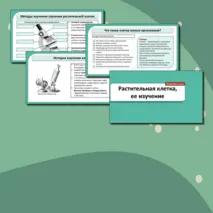 Комплект (конспект + презентация + рабочий лист + лабораторная работа + тест) «Растительная клетка, ее изучение. Лабораторная работа «Изучение микроскопического строения листа водного растения элодеи»». Биология 6 класс