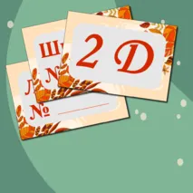 Таблички классов на 1 Сентября (цифра, литера + № школы) + редактируемый файл