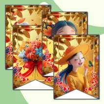 Флажки для украшения класса 
