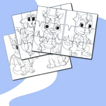 Пазлы раскраска для дошкольников