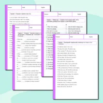 Рабочий лист по английскому языку. Тема: Past Simple и Past Continuous