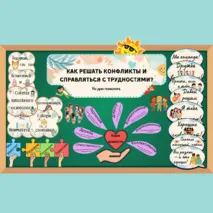 Оформление доски «Как решать конфликты и справляться с трудностями?» (Ко Дню психолога). Разговоры о важном.