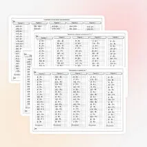 Индивидуальные карточки. Математика 3 класс. 
