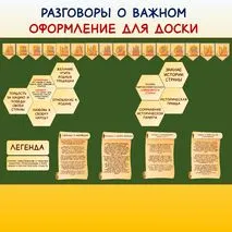 Оформление для доски. Легенды о России. Разговоры о важном.