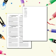 Карточки-пятиминутки по математике 