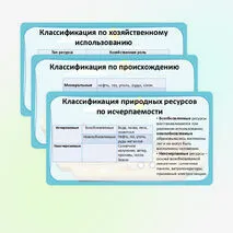 Презентация «Природные условия и природные ресурсы. Классификации природных ресурсов» по географии, 8 класс
