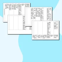 Шаблон технологической карты