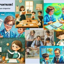 Открытки ко Дню учителя.