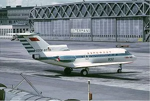 Aeroflot Yakovlev Yak-40 in Sweden.jpg