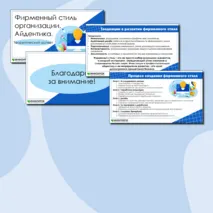 Презентация «Фирменный стиль организации. Айдентика»