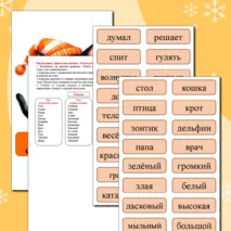 Дидактическая игра по русскому языку: 