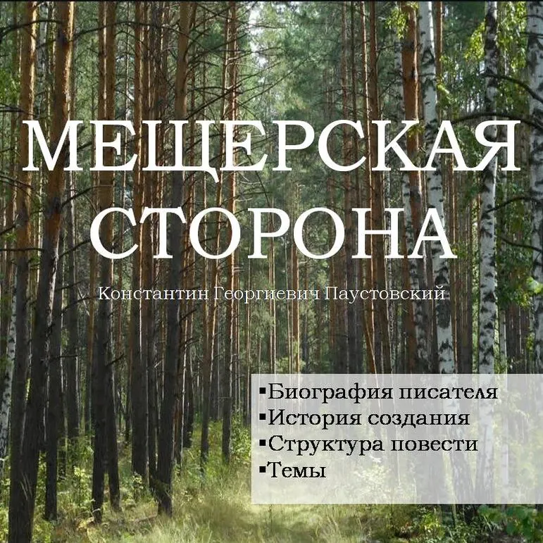 Презентация по повести К. Г. Паустовского 
