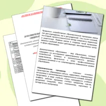 Шаблон дополнительной общеобразовательной программы