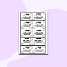 Шаблоны для подписи учебников. Черно-белая печать. Добавлен редактируемый файл.