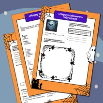 «Happy Halloween» Worksheet (Рабочий лист « Счастливого Хэллоуина» )