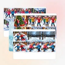 Настольная игра «Мемо — Зима и Зимние забавы» для детей старшего дошкольного возраста