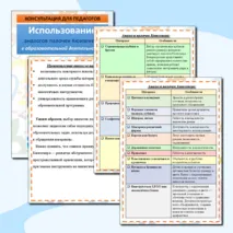 Консультация для педагогов 
