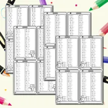 Карточки- пятиминутки по математике по теме «Таблица умножения чисел 2,3,4,5,6,7,8,9» .Математика. 2класс.