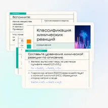 Классификация химических реакций (соединения, разложения, замещения, обмена)