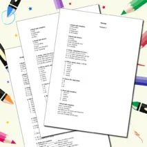 Контрольная работа по английскому языку за 2 четверть, 4 класс
