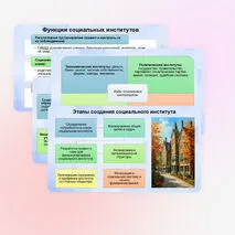 Презентация к ЕГЭ по обществознанию 1.7. Общественные потребности и социальные институты. Признаки и функции социальных институтов.
