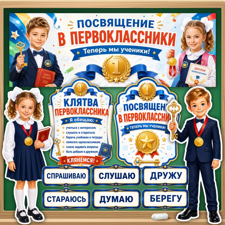 Оформление «Посвящение в первоклассники»