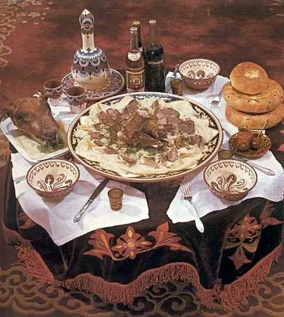 Kazakhstan food - Besbarmak