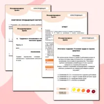 Рабочий лист по международному праву 