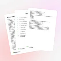 Тренажер «An email to a friend»