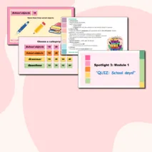 Викторина по английскому языку: Spotlight 3 - Module 1 ( School days!)