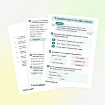Рабочий лист «Второстепенные члены предложения»