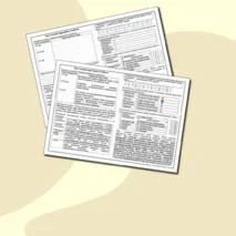 Комплект из 3 рабочих листов 