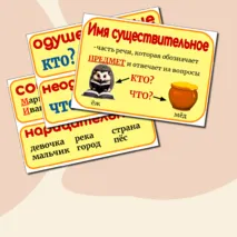 Опорные схемы по русскому языку 