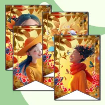 Флажки для украшения класса 