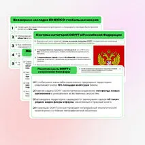 Презентация на тему: Стратегия устойчивого развития. ООПТ. Объекты Всемирного природного и культурного наследия. 10 класс, география.