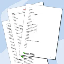 Рабочий лист по теме «School Subjects. Школьные предметы»