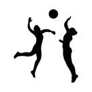 Athlete black and white clip art cut out females males men playing women motion sport ill | Premium Vector