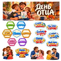 Оформление доски или стенда ко Дню отца.