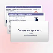 Презентация «Эволюция эукариот» 11 класс (углубленный уровень)