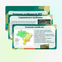 Презентация «Бразилия: особенности ЭГП, природно-ресурсного капитала, населения и хозяйства, современные проблемы»